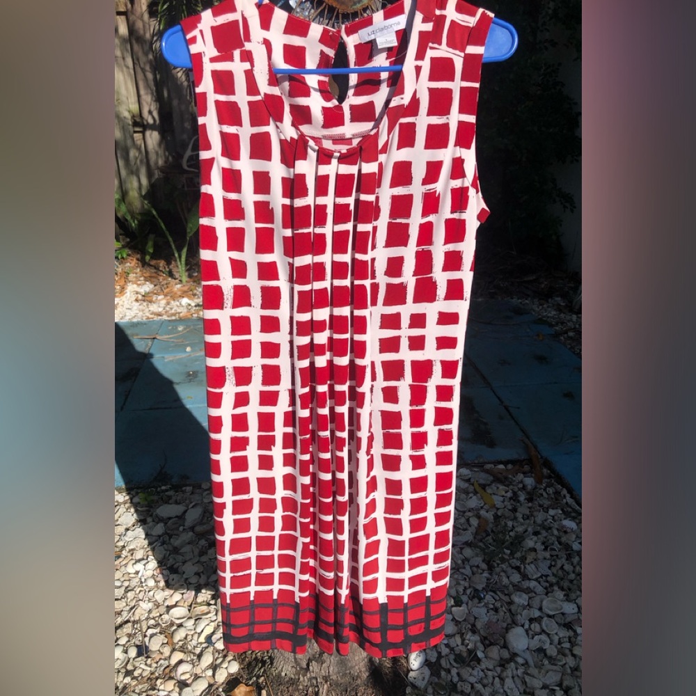 Liz Claiborne, red brick summer dress